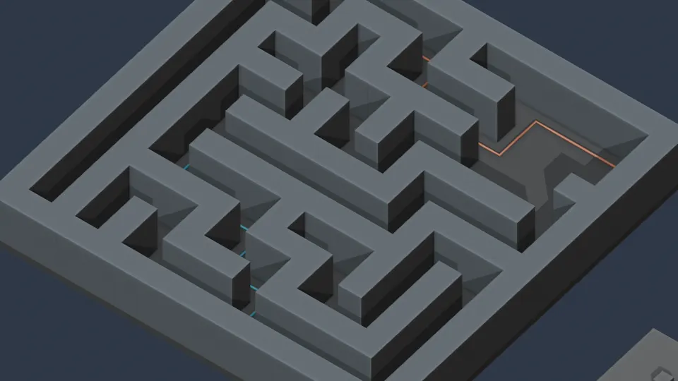 Original Blender factory illustration: multi agent coordination